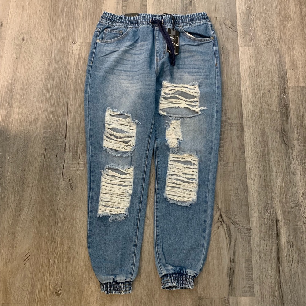 Jean jogger pants - SOLD